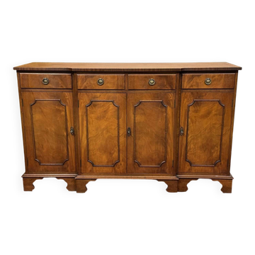 Enfilade with 4 English doors from the 1950s in mahogany.