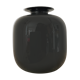 Vintage vase in black opaline 60s-70s
