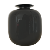 Vintage vase in black opaline 60s-70s