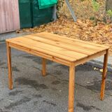 Scandinavian solid wood kitchen dining table for 4 people