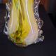 Vintage blown glass artistic vase