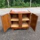 Art Deco bedside table in solid oak and marble from the 1930s.