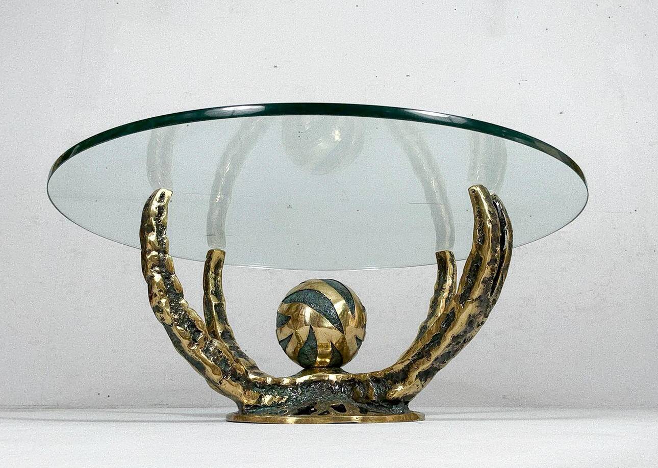 Henri Fernandez. Coffee table by Henri Fernandez, model: 'Octo', France, 1970s.