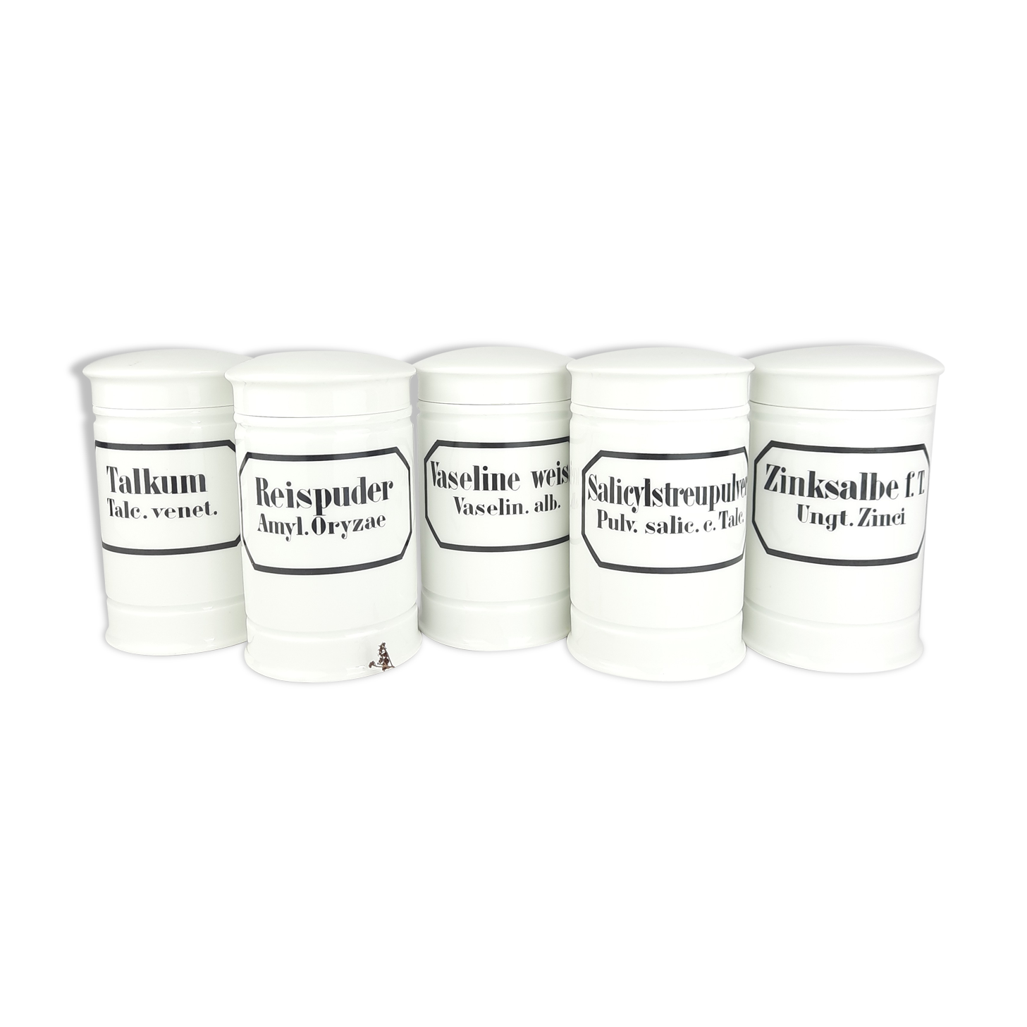Porcelain apothecary jars