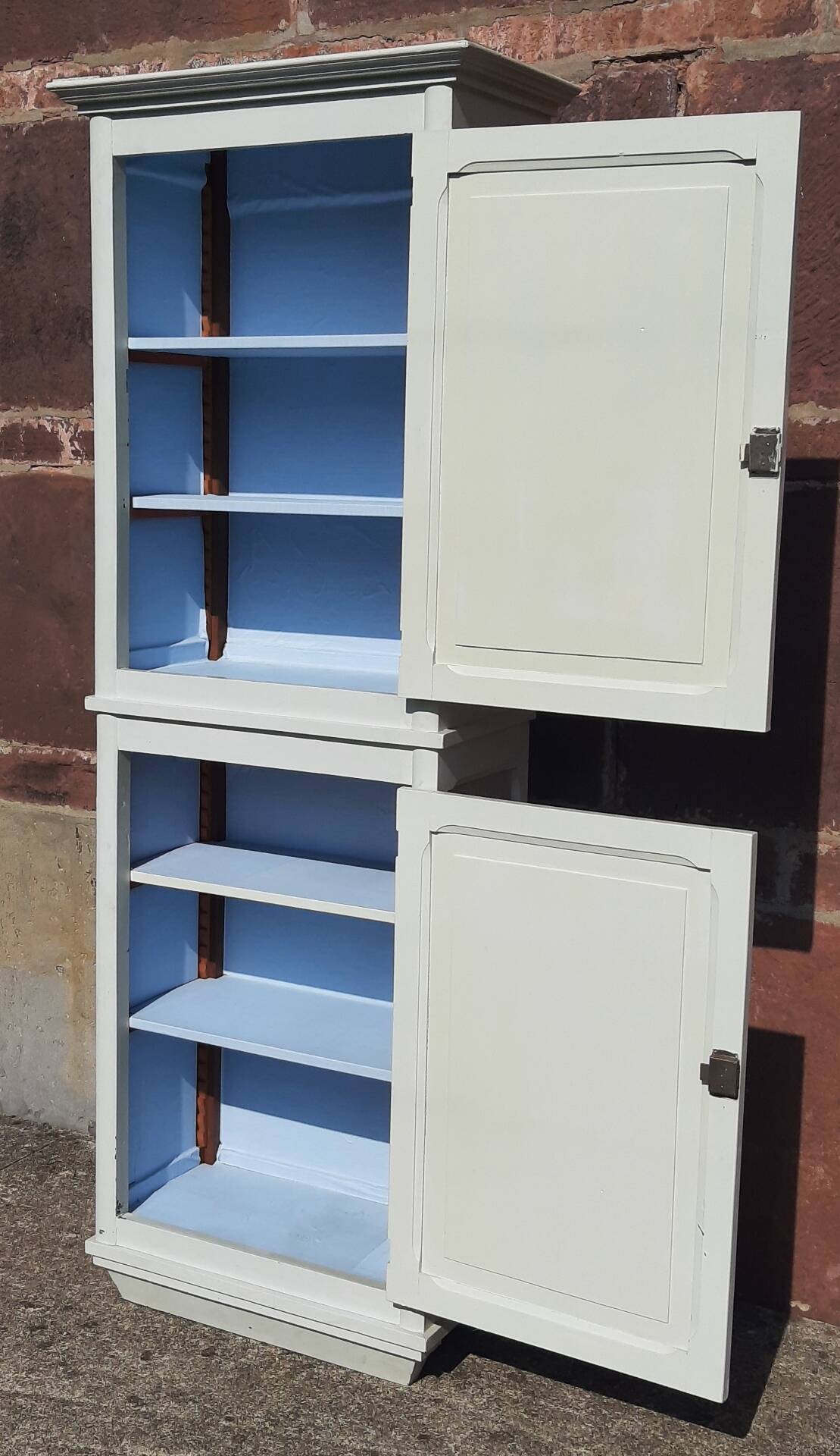 Wooden wardrobe.