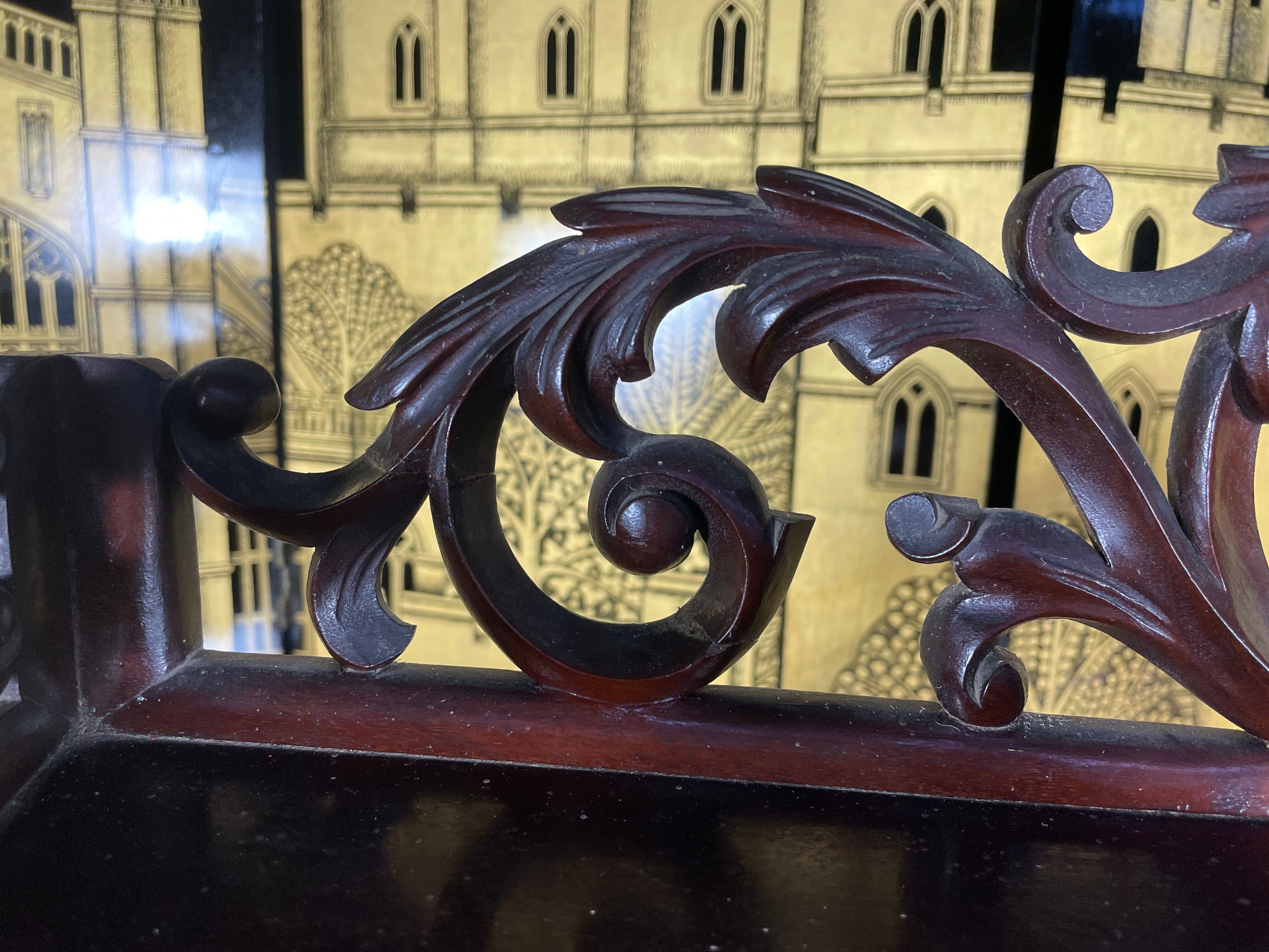 Napoleon III mahogany support cabinet