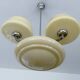Large Art Deco pendant light in glass, 1930s
