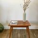 Table basse scandinave en bois années 50-60