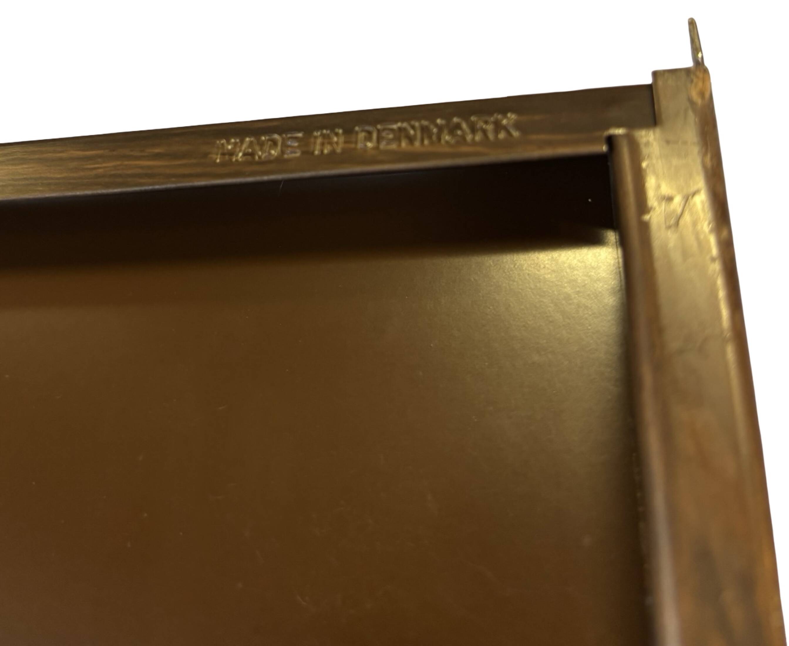 Étagère murale vintage en bois et métal, Danemark