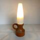 Lampe en bois orange scandinave