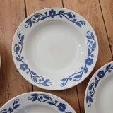 Set of 7 floral pattern soup plates ЗиК