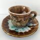 Cups and saucers ceramic Gaston Gaubier