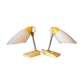 Set of two table lamp/Kamenický Šenov, 1960´s.