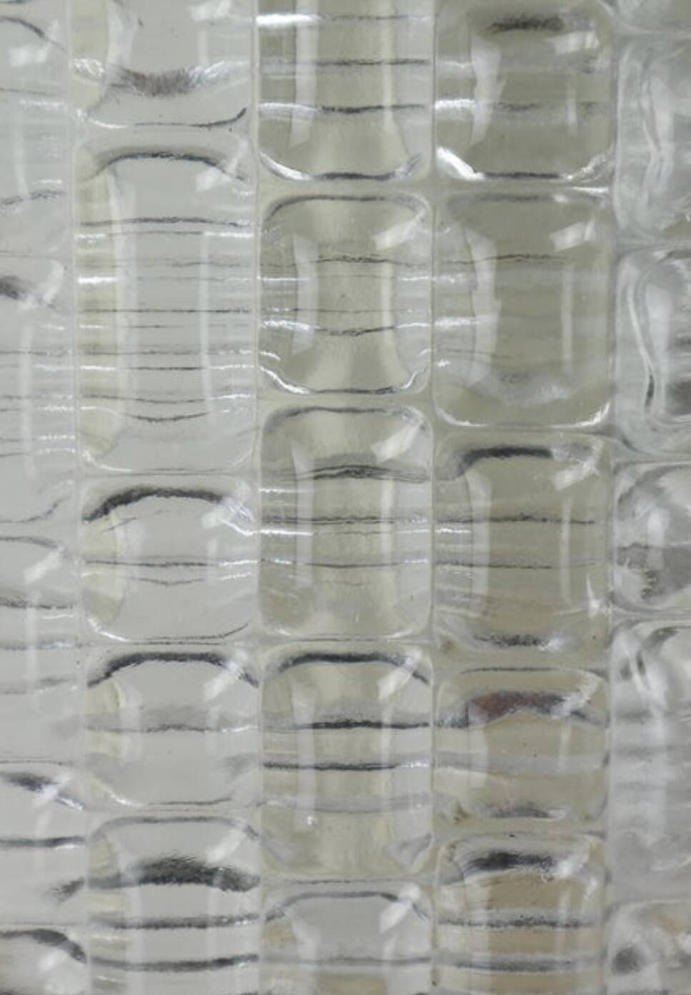 Kaiser Leuchten wall lamp ice glass 1970