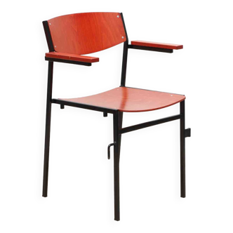 Gijs van der Sluis chairs red with armrests