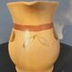 Sandstone pitcher decorated hand Nadège de Sarreguemines 1970