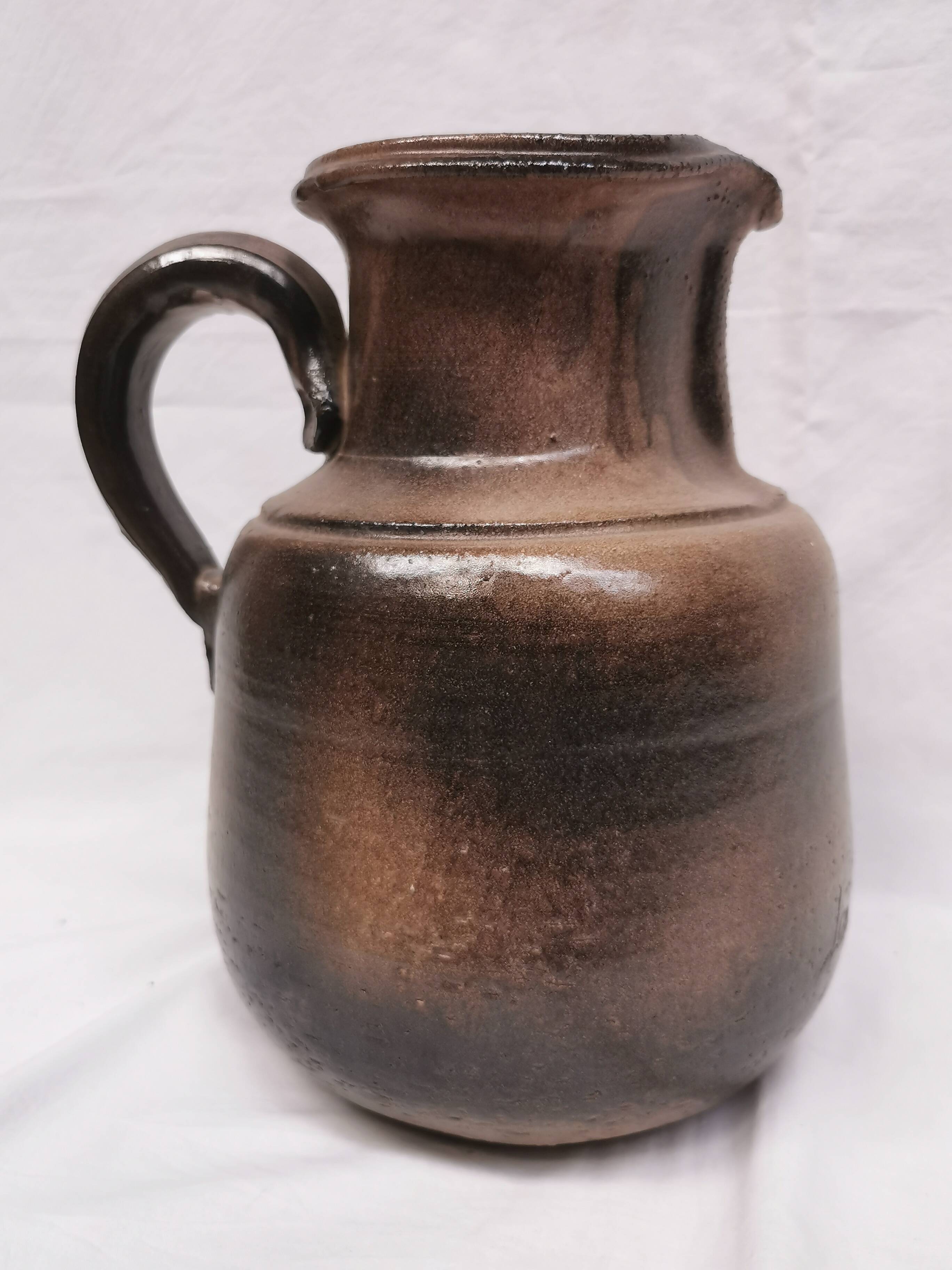Large jug / pitcher, ceramic signed jean marais