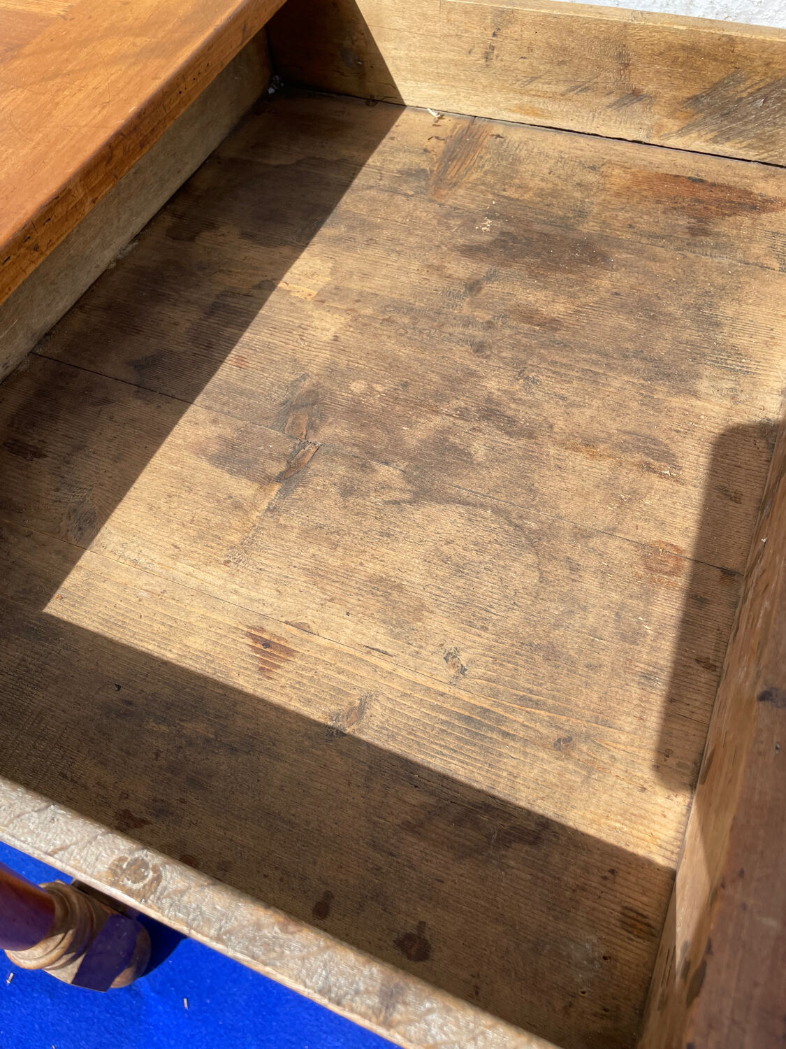 Rectangular farmhouse table in millwood early 20th century