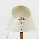 Two white desk lamps "Billy TL" by J.T. Kalmar, Vienna, mid-century style.
