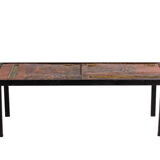Robert and Jean Cloutier lava and metal coffee table, 1950s