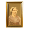 Portrait of a Breton woman in oil