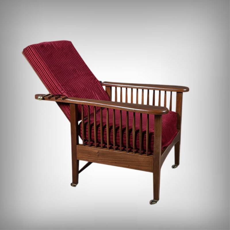 Morris chair in Mahogany, Arts & Crafts style – Early 20th century