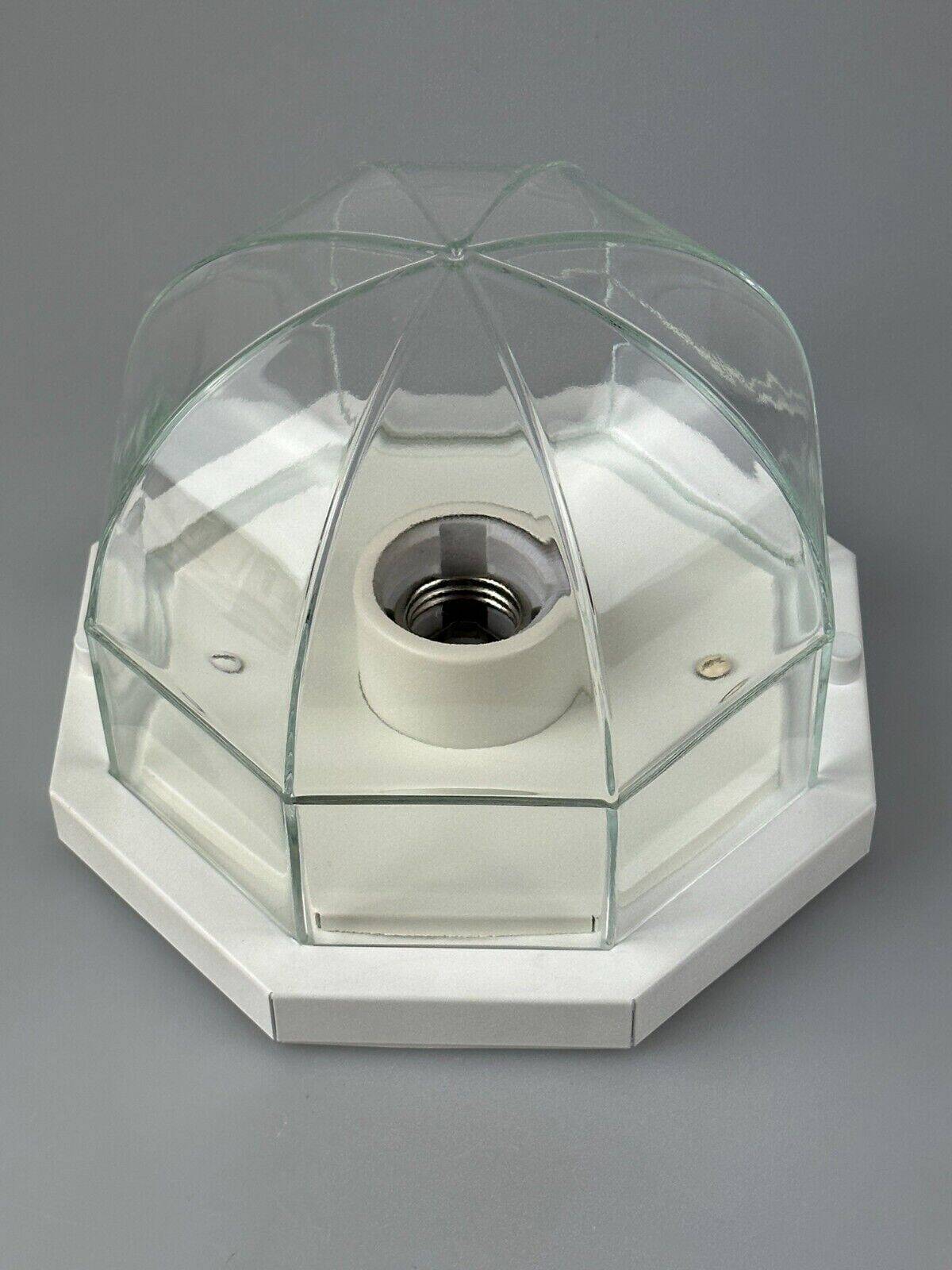 Plafonnier des années 60 70 Glashütte Limburg Allemagne Plafoniere verre et métal