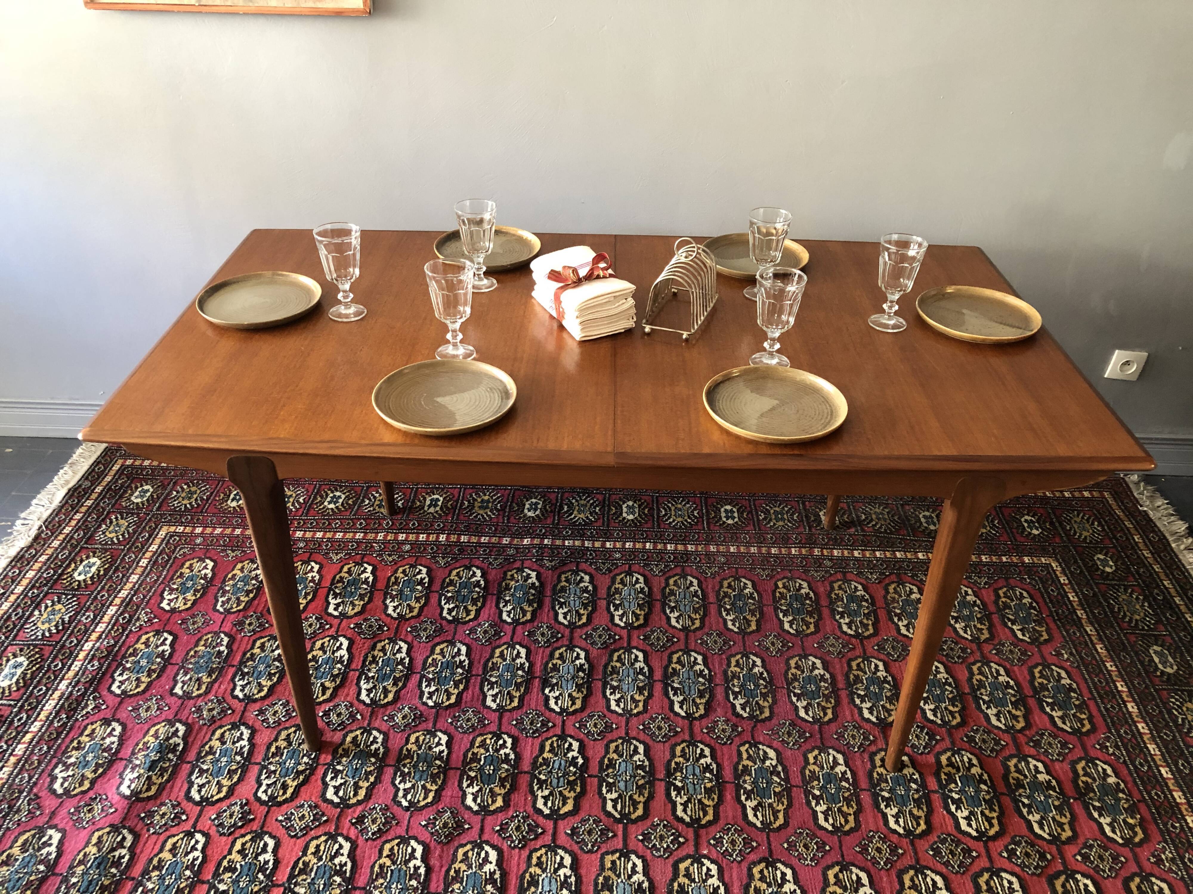 Scandinavian extension table 160/90 or 240/90 cm