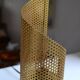 Paire de lampes métal perforé style Mategot années 50