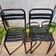 Lot 4 chaises Tolix T2 & table blanche vintage