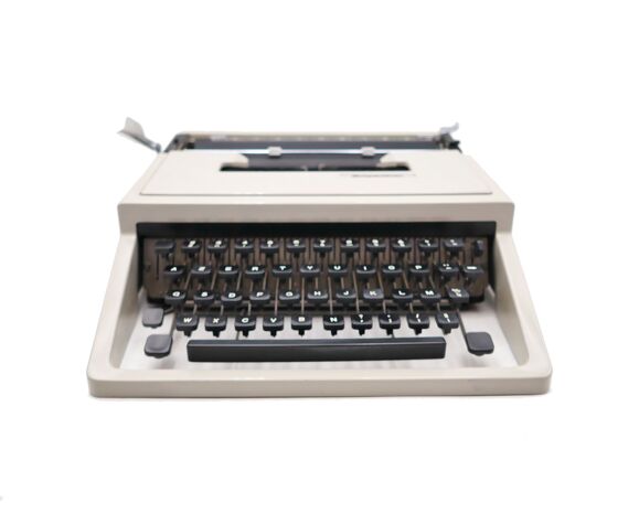 Machine à écrire Mercedes idem underwood 315 grise vintage révisée ruban neuf