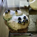 Vintage organic-shaped vase by elmut schaffenacker 1960