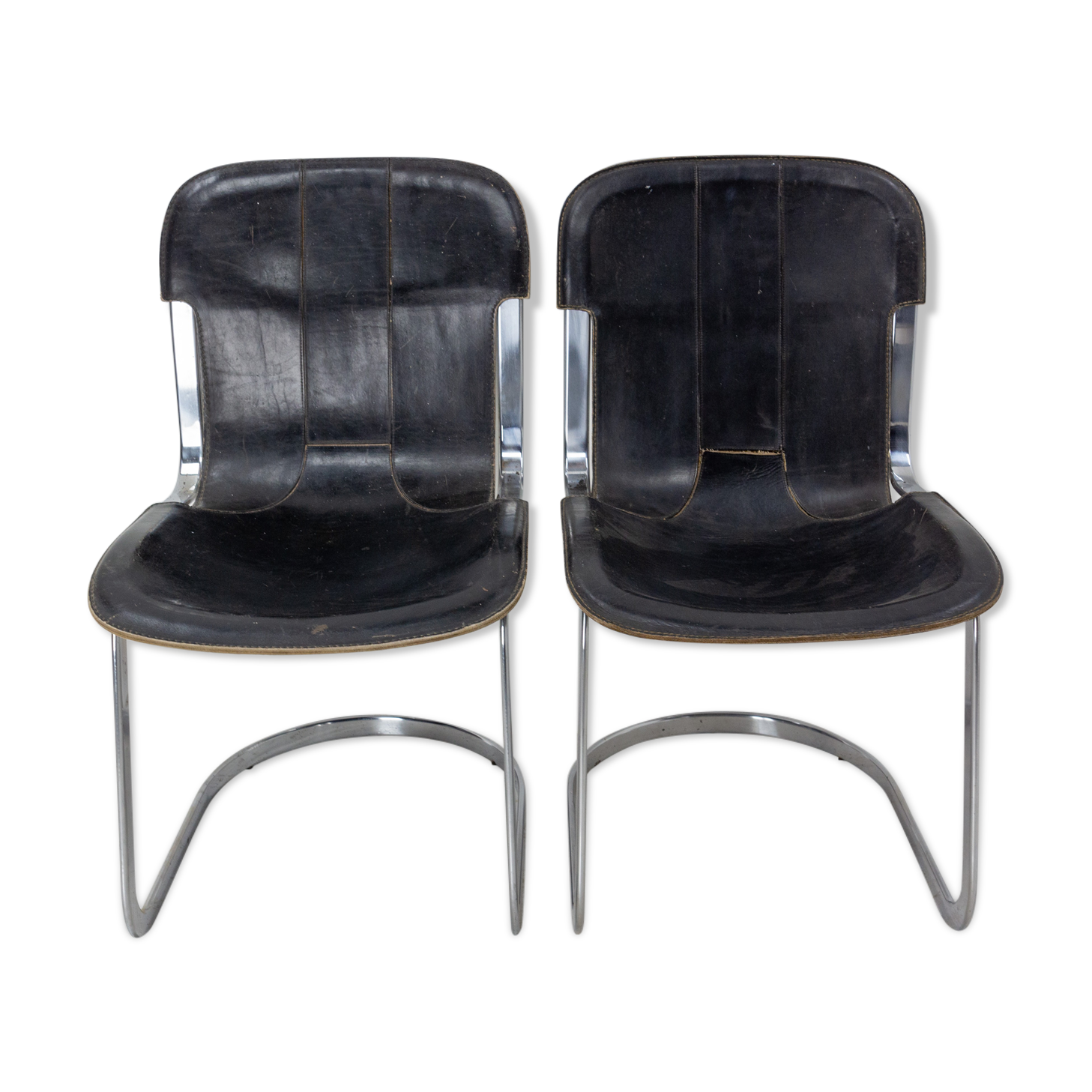 Pair of windmill leather chairs