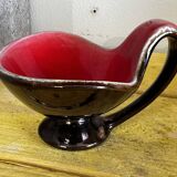 Vide poche West Germany - Forme Libre Marron irisée et rouge - 60’s