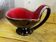 Vide poche West Germany - Forme Libre Marron irisée et rouge - 60’s