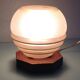 Bedside lamp globe in beige granite glass art deco style