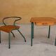 Desk and children's chair by Jacques Hitier for Mullca editions