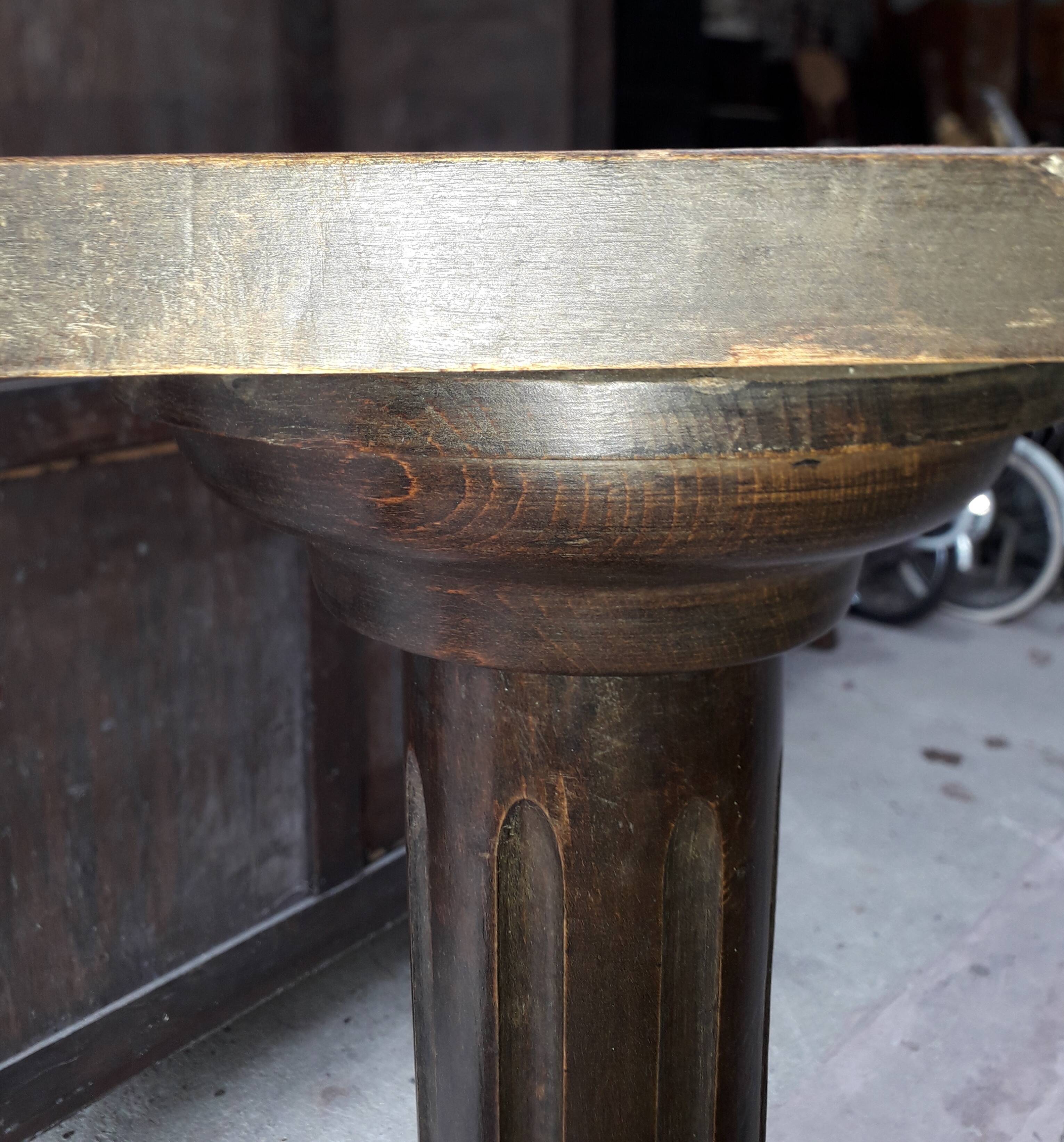 Louis XVI-style wooden selette