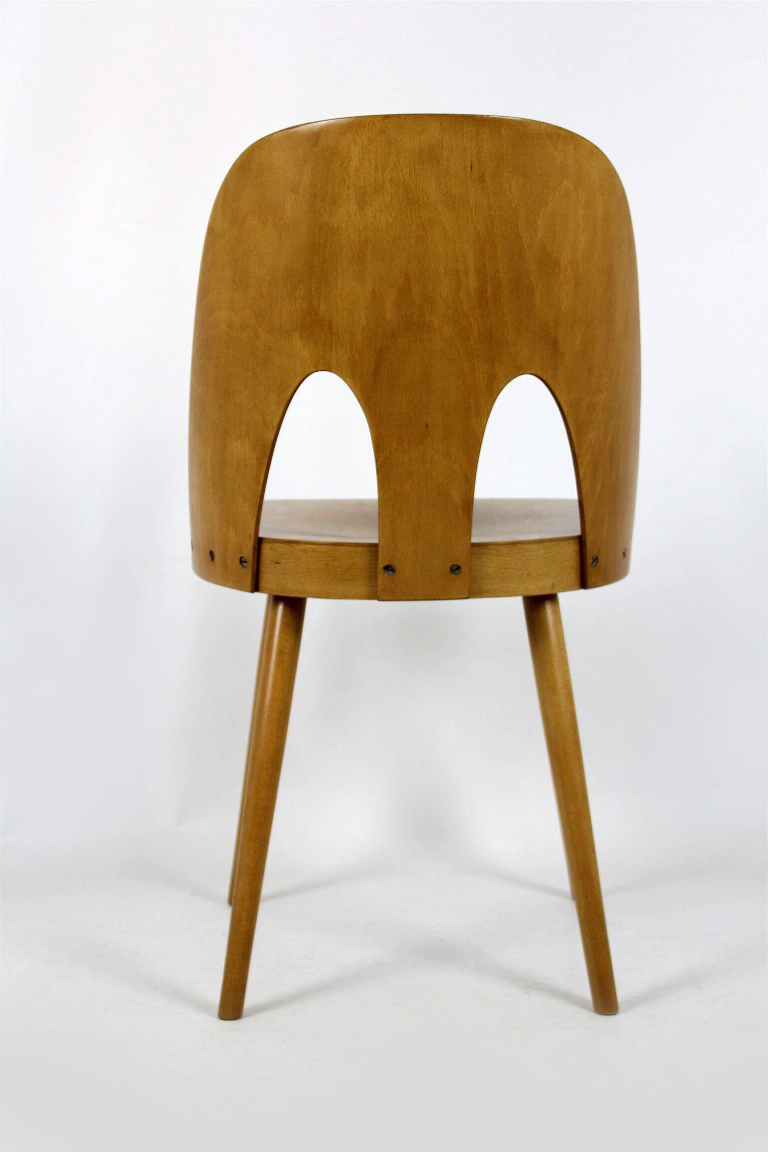 Wooden chairs by oswald haerdtl for ton (thonet), 1960s, set of 4