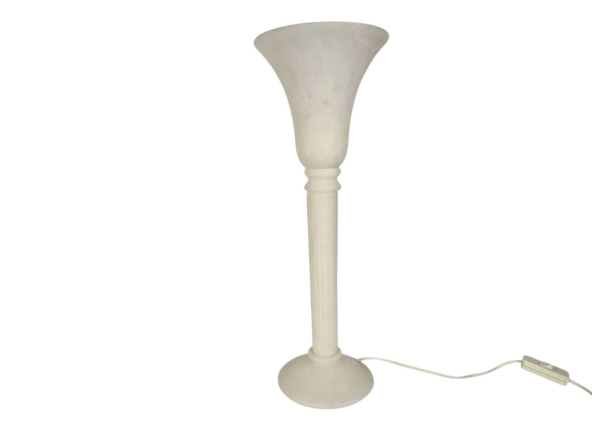 Alabaster - Uplighter - Pegasam - Chalice-style lamp - Spain - 1970s