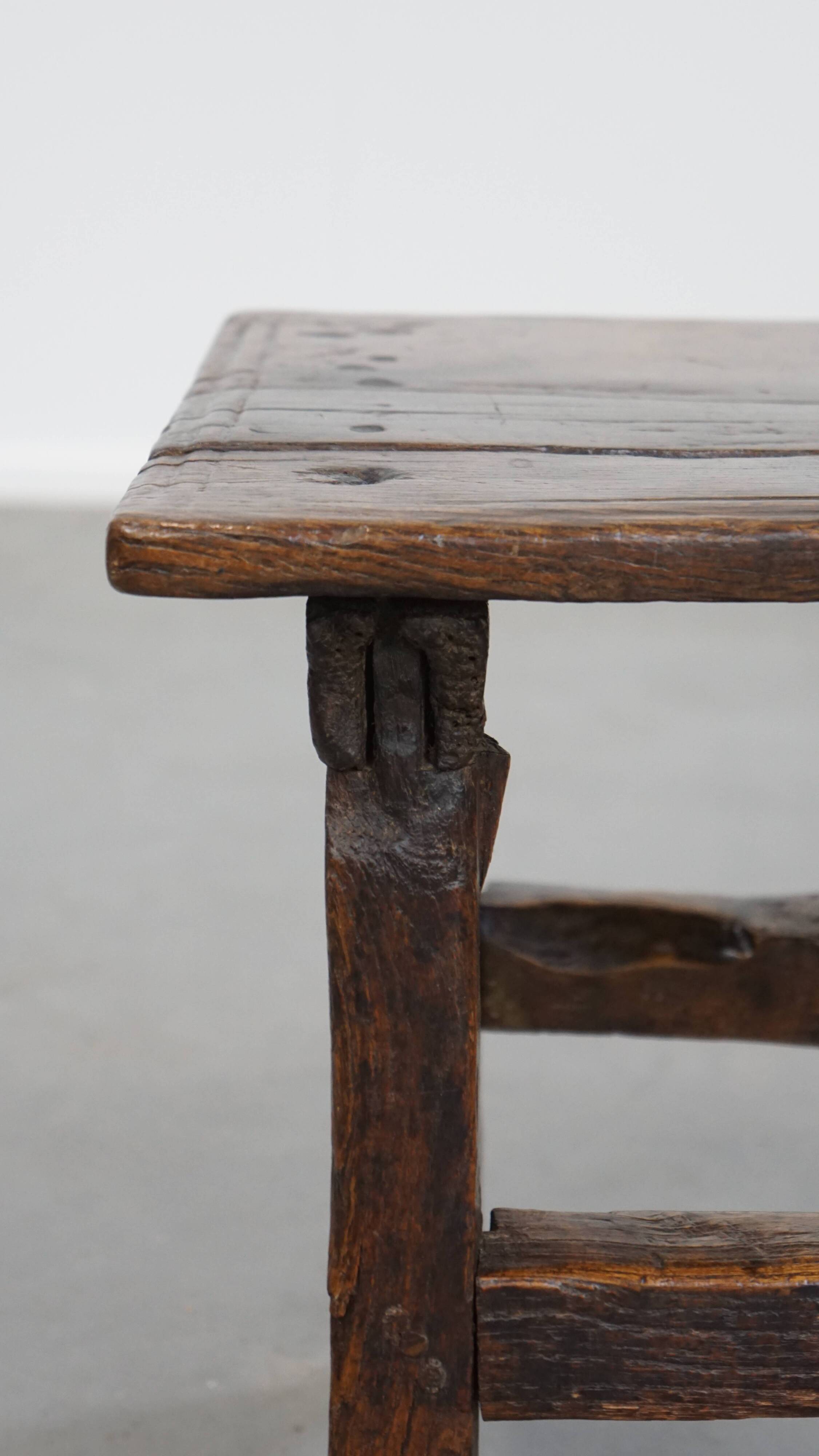 Unique Antique Spanish Side Table / Stool from the 16th Century