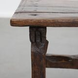 Unique Antique Spanish Side Table / Stool from the 16th Century