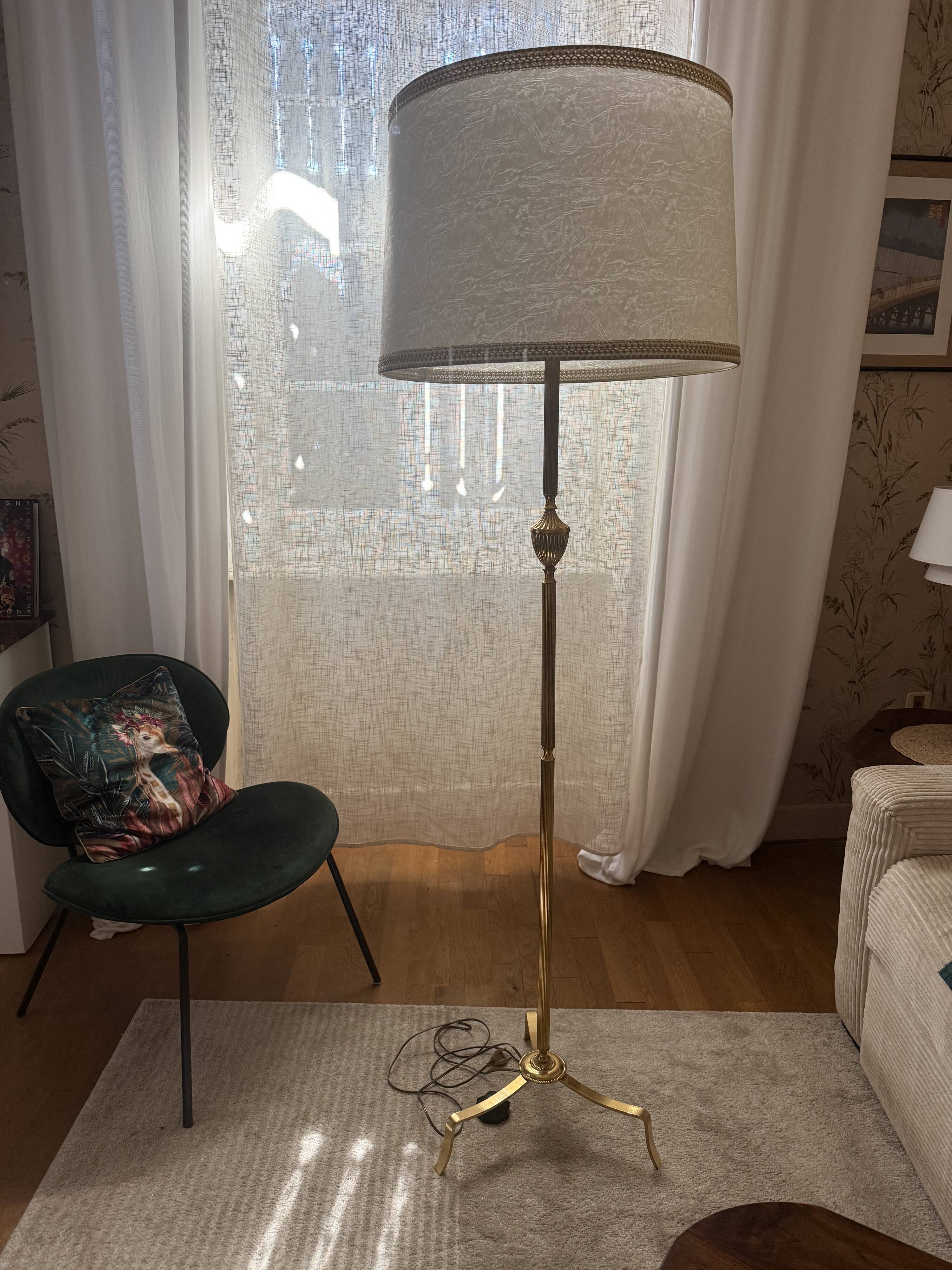 Lampadaire  vintage esprit Jansen