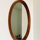 Danish Teak wood Round Mirror. 1960s