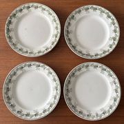 Set of 4 flat plates Terre de Fer Moulin des Loups model Violett