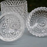 Set of glass candy jars/boxes