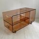Hifi furniture in vintage smoked plexiglass 70's