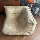 Canapé d’angle Togo ligne Roset en tissu velours beige