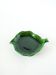 vide-poche feuille en barbotine, Vert, 1970 - 14 X 14 cm