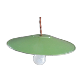Old suspension in green enamelled sheet metal